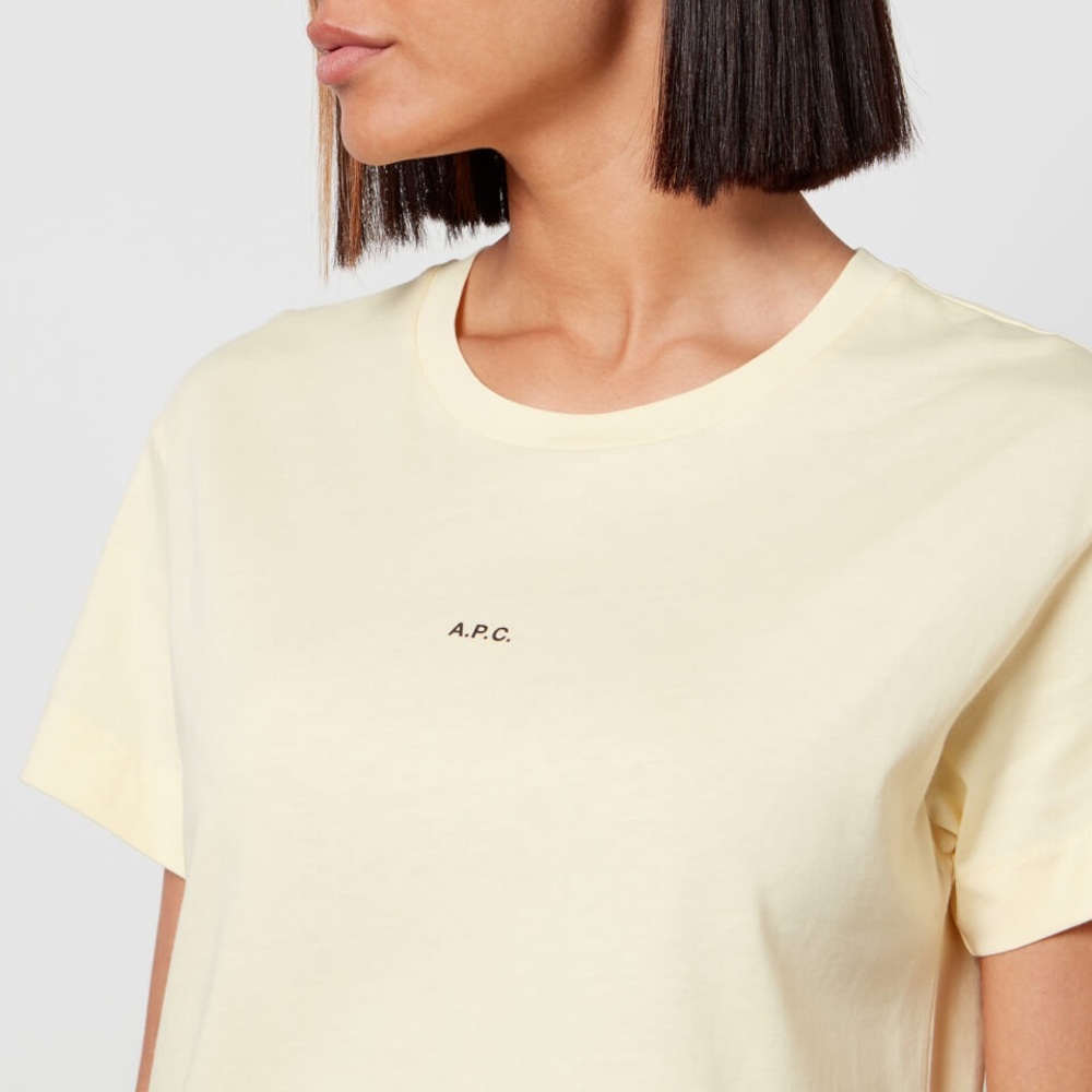 A.P.C. Women's T-Shirt - Light Yellow